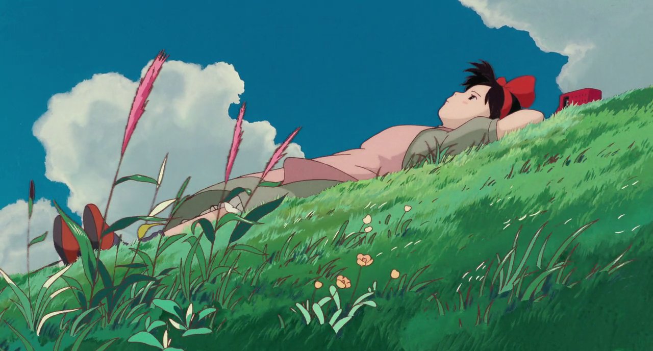 Ghibli style travel illustration